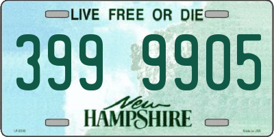 NH license plate 3999905