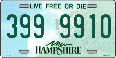 NH license plate 3999910