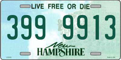 NH license plate 3999913
