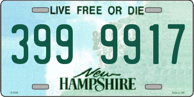 NH license plate 3999917