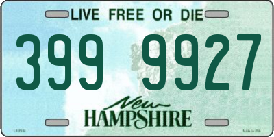 NH license plate 3999927