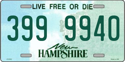 NH license plate 3999940