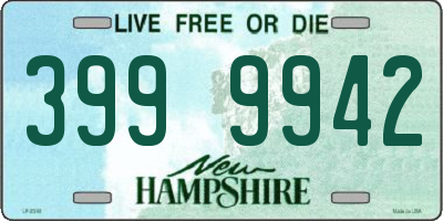 NH license plate 3999942