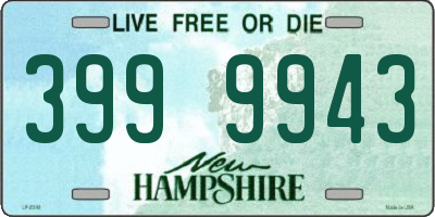 NH license plate 3999943