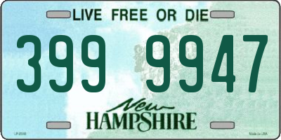 NH license plate 3999947