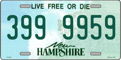 NH license plate 3999959