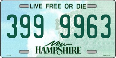 NH license plate 3999963