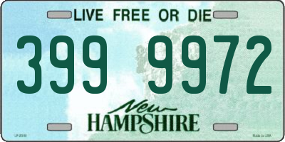 NH license plate 3999972