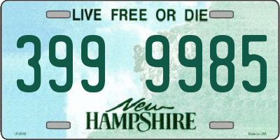 NH license plate 3999985