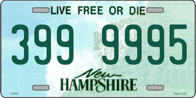 NH license plate 3999995