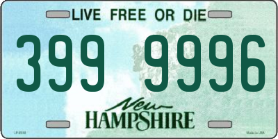 NH license plate 3999996