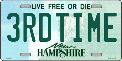 NH license plate 3RDTIME