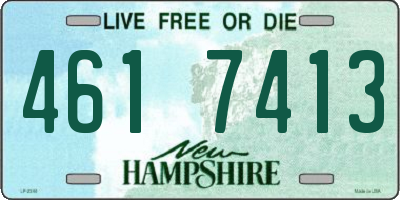 NH license plate 4617413