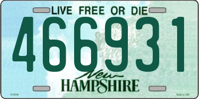 NH license plate 466931