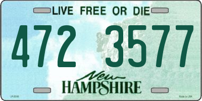 NH license plate 4723577