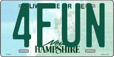 NH license plate 4FUN