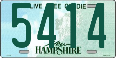 NH license plate 5414