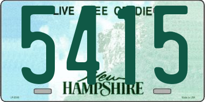 NH license plate 5415