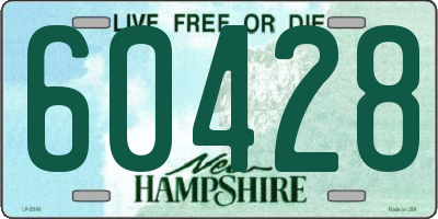 NH license plate 60428