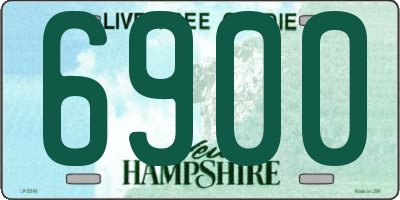 NH license plate 6900