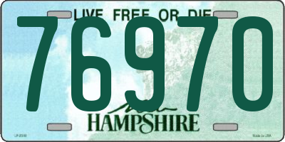 NH license plate 76970