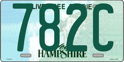 NH license plate 782C