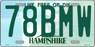 NH license plate 78BMW