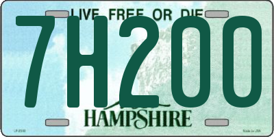 NH license plate 7H200