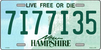 NH license plate 7I77I35