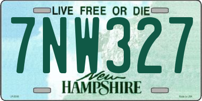 NH license plate 7NW327