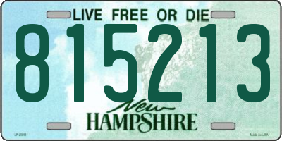 NH license plate 815213