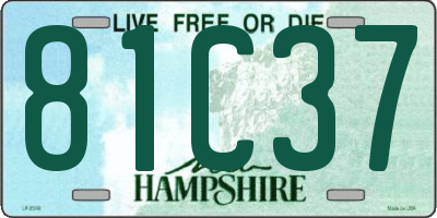 NH license plate 81C37