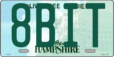 NH license plate 8BIT