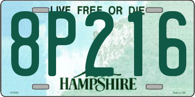 NH license plate 8P216