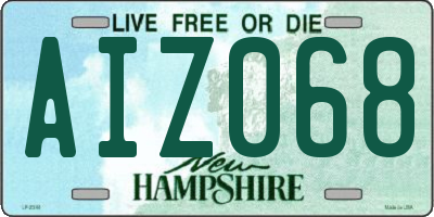 NH license plate AIZ068