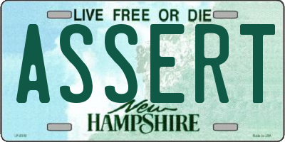 NH license plate ASSERT