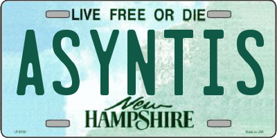 NH license plate ASYNTIS