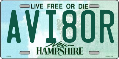 NH license plate AVI8OR