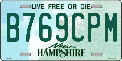 NH license plate B769CPM