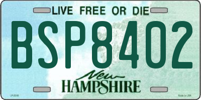 NH license plate BSP8402