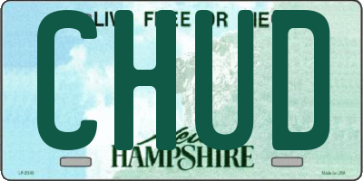 NH license plate CHUD