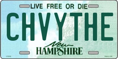 NH license plate CHVYTHE