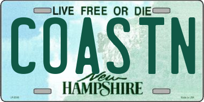 NH license plate COASTN