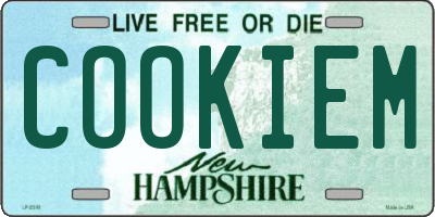 NH license plate COOKIEM