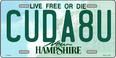 NH license plate CUDA8U