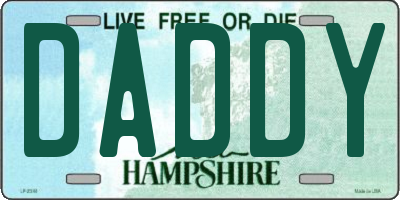 NH license plate DADDY