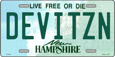 NH license plate DEVITZN