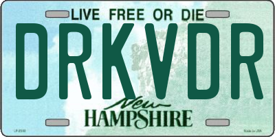 NH license plate DRKVDR