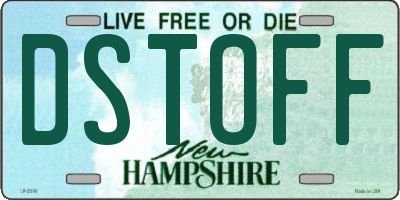 NH license plate DSTOFF