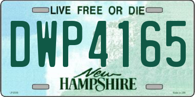 NH license plate DWP4165